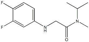 2-[(3,4-difluorophenyl)amino]-N-methyl-N-(propan-2-yl)acetamide 结构式
