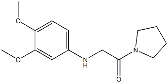 2-[(3,4-dimethoxyphenyl)amino]-1-(pyrrolidin-1-yl)ethan-1-one 结构式