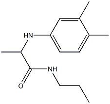 2-[(3,4-dimethylphenyl)amino]-N-propylpropanamide 结构式