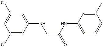 2-[(3,5-dichlorophenyl)amino]-N-(3-methylphenyl)acetamide 结构式