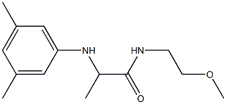 2-[(3,5-dimethylphenyl)amino]-N-(2-methoxyethyl)propanamide 结构式