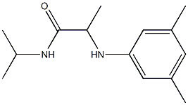 2-[(3,5-dimethylphenyl)amino]-N-(propan-2-yl)propanamide 结构式