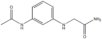 2-[(3-acetamidophenyl)amino]acetamide 结构式