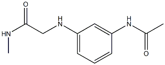 2-[(3-acetamidophenyl)amino]-N-methylacetamide 结构式