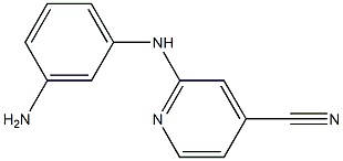 2-[(3-aminophenyl)amino]isonicotinonitrile 结构式