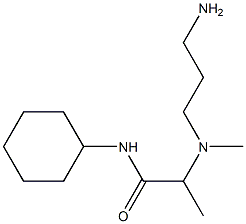 2-[(3-aminopropyl)(methyl)amino]-N-cyclohexylpropanamide 结构式