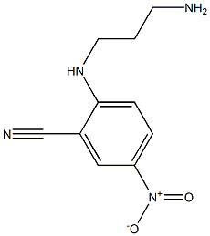 2-[(3-aminopropyl)amino]-5-nitrobenzonitrile 结构式