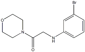 2-[(3-bromophenyl)amino]-1-(morpholin-4-yl)ethan-1-one 结构式