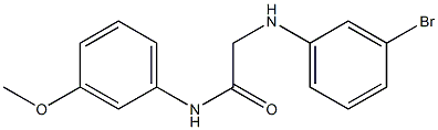 2-[(3-bromophenyl)amino]-N-(3-methoxyphenyl)acetamide 结构式