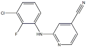 2-[(3-chloro-2-fluorophenyl)amino]pyridine-4-carbonitrile 结构式