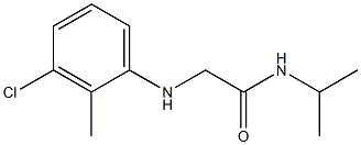 2-[(3-chloro-2-methylphenyl)amino]-N-(propan-2-yl)acetamide 结构式