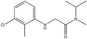 2-[(3-chloro-2-methylphenyl)amino]-N-methyl-N-(propan-2-yl)acetamide 结构式