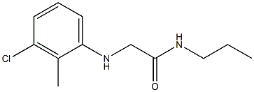 2-[(3-chloro-2-methylphenyl)amino]-N-propylacetamide 结构式