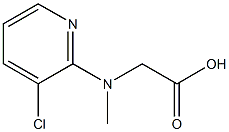 2-[(3-chloropyridin-2-yl)(methyl)amino]acetic acid 结构式