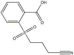 2-[(3-cyanopropyl)sulfonyl]benzoic acid 结构式