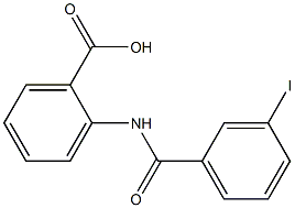2-[(3-iodobenzene)amido]benzoic acid 结构式