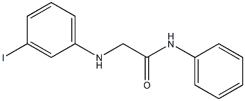 2-[(3-iodophenyl)amino]-N-phenylacetamide 结构式