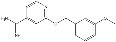 2-[(3-methoxybenzyl)oxy]pyridine-4-carboximidamide 结构式
