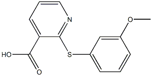 2-[(3-methoxyphenyl)sulfanyl]pyridine-3-carboxylic acid 结构式