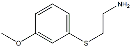 2-[(3-methoxyphenyl)thio]ethanamine 结构式