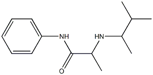 2-[(3-methylbutan-2-yl)amino]-N-phenylpropanamide 结构式