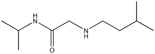 2-[(3-methylbutyl)amino]-N-(propan-2-yl)acetamide 结构式