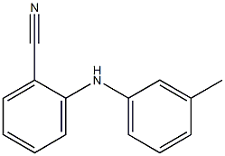 2-[(3-methylphenyl)amino]benzonitrile 结构式