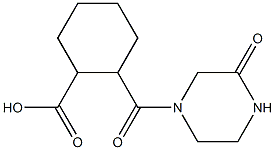 2-[(3-oxopiperazin-1-yl)carbonyl]cyclohexanecarboxylic acid 结构式