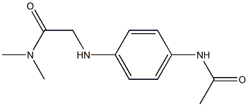 2-[(4-acetamidophenyl)amino]-N,N-dimethylacetamide 结构式