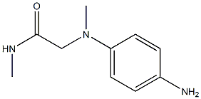 2-[(4-aminophenyl)(methyl)amino]-N-methylacetamide 结构式