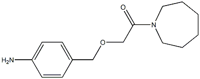 2-[(4-aminophenyl)methoxy]-1-(azepan-1-yl)ethan-1-one 结构式