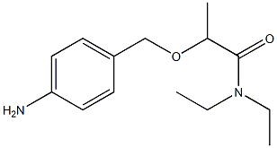 2-[(4-aminophenyl)methoxy]-N,N-diethylpropanamide 结构式