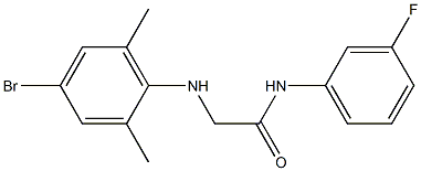 2-[(4-bromo-2,6-dimethylphenyl)amino]-N-(3-fluorophenyl)acetamide 结构式