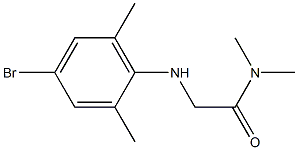 2-[(4-bromo-2,6-dimethylphenyl)amino]-N,N-dimethylacetamide 结构式