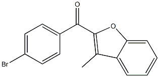 2-[(4-bromophenyl)carbonyl]-3-methyl-1-benzofuran 结构式