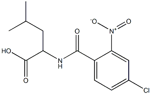 2-[(4-chloro-2-nitrophenyl)formamido]-4-methylpentanoic acid 结构式
