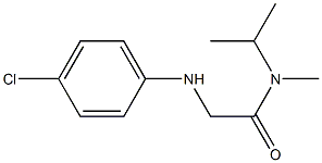 2-[(4-chlorophenyl)amino]-N-methyl-N-(propan-2-yl)acetamide 结构式