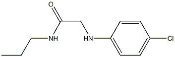 2-[(4-chlorophenyl)amino]-N-propylacetamide 结构式