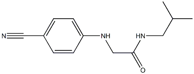 2-[(4-cyanophenyl)amino]-N-(2-methylpropyl)acetamide 结构式