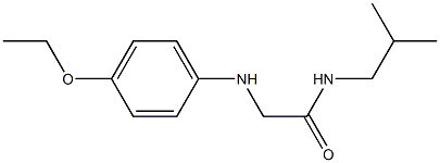 2-[(4-ethoxyphenyl)amino]-N-(2-methylpropyl)acetamide 结构式