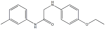 2-[(4-ethoxyphenyl)amino]-N-(3-methylphenyl)acetamide 结构式
