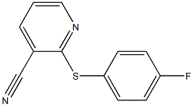 2-[(4-fluorophenyl)sulfanyl]pyridine-3-carbonitrile 结构式