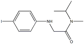 2-[(4-iodophenyl)amino]-N-methyl-N-(propan-2-yl)acetamide 结构式