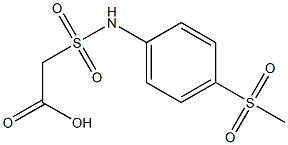 2-[(4-methanesulfonylphenyl)sulfamoyl]acetic acid 结构式