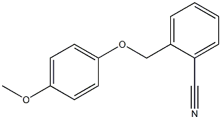 2-[(4-methoxyphenoxy)methyl]benzonitrile 结构式