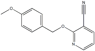 2-[(4-methoxyphenyl)methoxy]pyridine-3-carbonitrile 结构式
