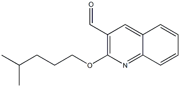 2-[(4-methylpentyl)oxy]quinoline-3-carbaldehyde 结构式