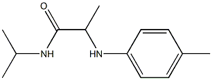 2-[(4-methylphenyl)amino]-N-(propan-2-yl)propanamide 结构式