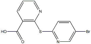 2-[(5-bromopyridin-2-yl)thio]nicotinic acid 结构式