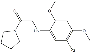 2-[(5-chloro-2,4-dimethoxyphenyl)amino]-1-(pyrrolidin-1-yl)ethan-1-one 结构式